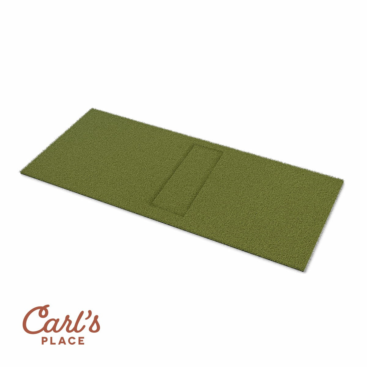 2 carlsplacehittingmat_insert_4x9_logo_4 Carl’s HotShot Golf Hitting Mat - Image 1