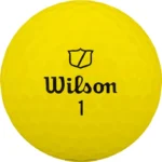Wilson W/S Triad 2025 golf ball close-up showing logo and dimple pattern