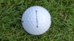 Wilson Duo 2025 golf ball on tee at golf course