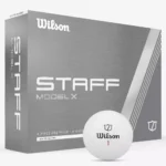 Wilson Staff Model X golf ball 12-pack box on white background
