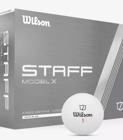 Wilson Staff Model X golf ball 12-pack box on white background