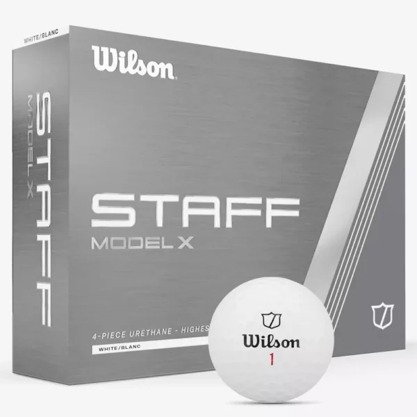 Wilson Staff Model X golf ball 12-pack box on white background