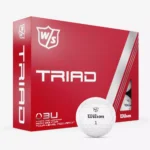 Wilson W/S Triad 2025 golf ball 12-pack box on white background