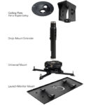 Launch Monitor Ceiling Drop Mount Kit | Precision Overhead Mounting Solution