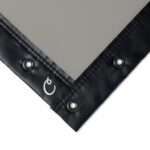 Gray Finished Edge with Grommets