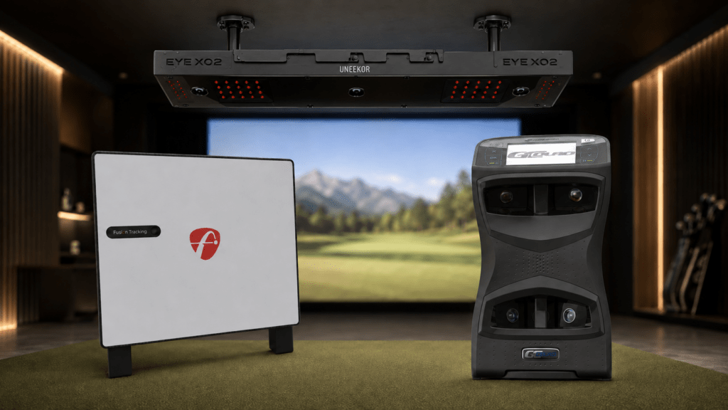 premium golf launch monitors for home simulators