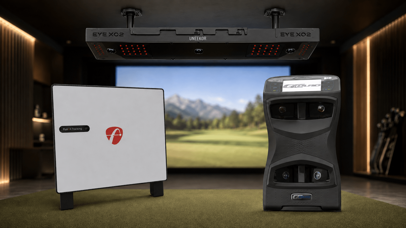 premium golf launch monitors for home simulators